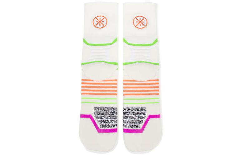 Li-Ning Way Of Wade Basketball Socks 'White Green Purple' AWLT017-2