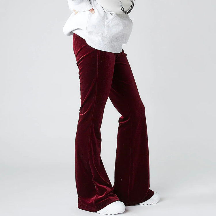 (WMNS) FILA Solid Color Casual Red Long Pants/Trousers FL3552-40