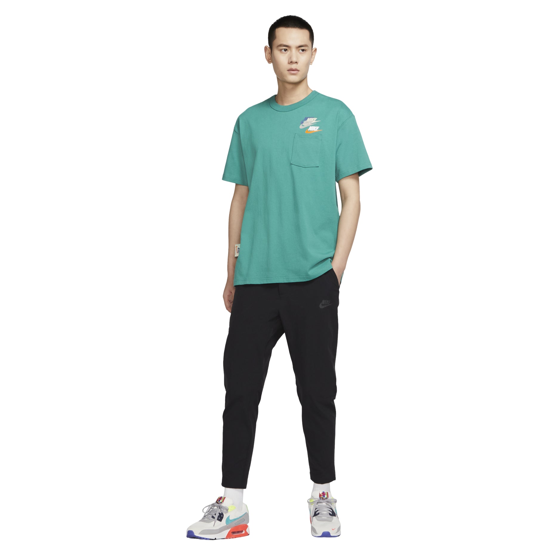 Men's Nike SportswearCommuter Elastic Waistband Woven Solid Color Sports Pants Black DM6622-010