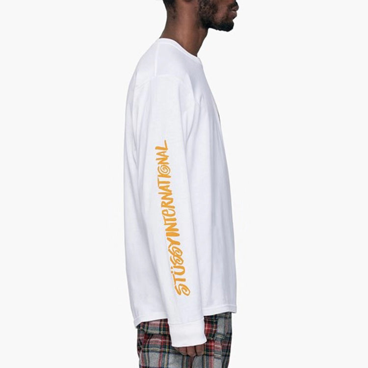 Stussy Great Outdoors Ls Tee Classic Poster Long Sleeves Unisex White 1994492-WHITE