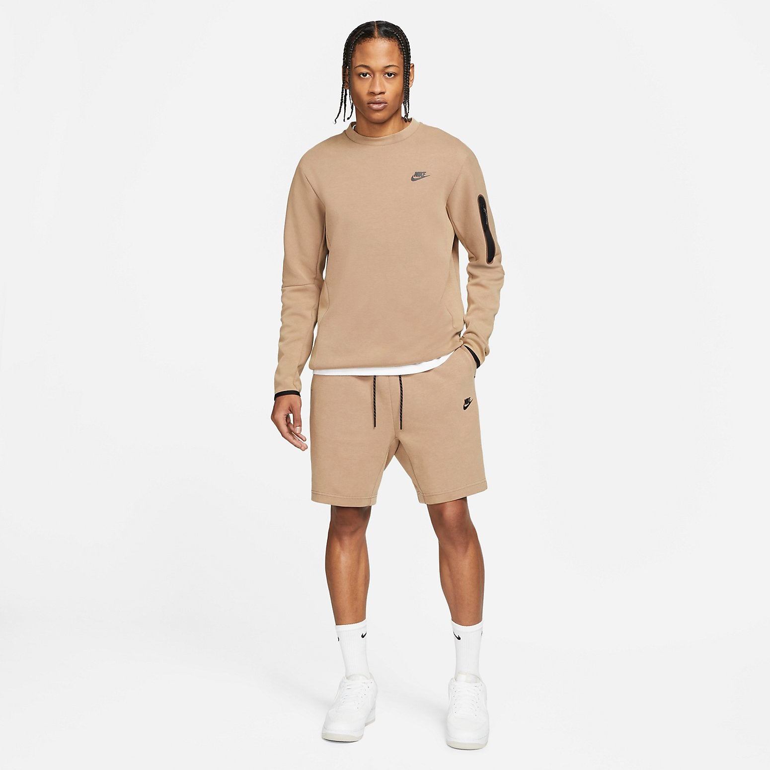 Nike SPORTSWEAR TECH FLEECE WASHED SHORTS 'Taupe Haze' CZ9912-229
