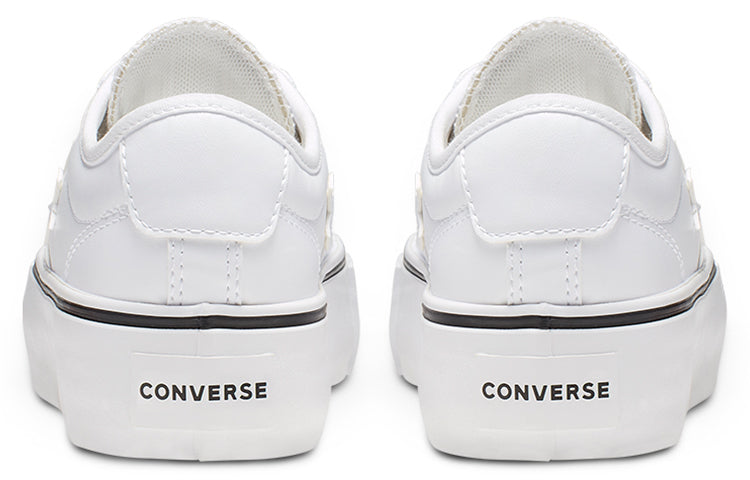 (WMNS) Converse Star Replay Platform Leather Low Top Thick Sole Pure White 565250C