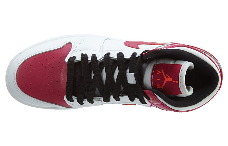(GS) Air Jordan 1 Retro High 'White Sport Fuchsia' 332148-108