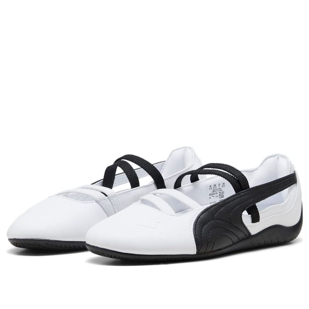 (WMNS) PUMA Speedcat Ballet Leather 'White Black' 406144-03