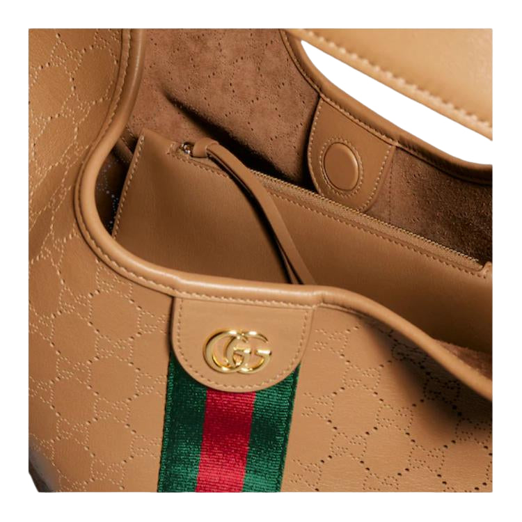 (WMNS) Gucci Giglio Large Tote Bag 'Dark Beige' 853971-AAG3K-9756