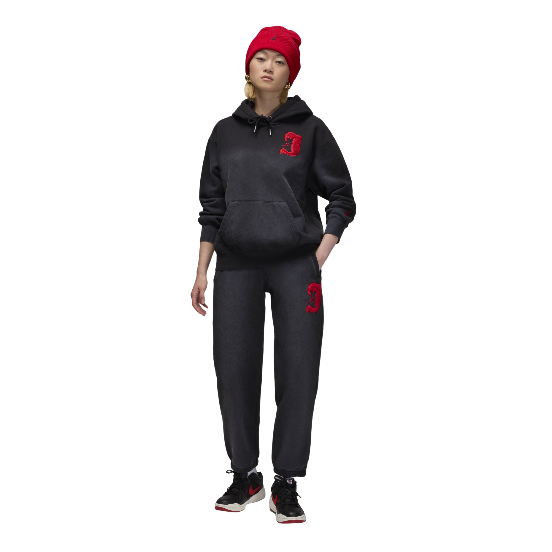 (WMNS) Air Jordan Flight Fleece Pants Asia Sizing 'Black' FV7069-010