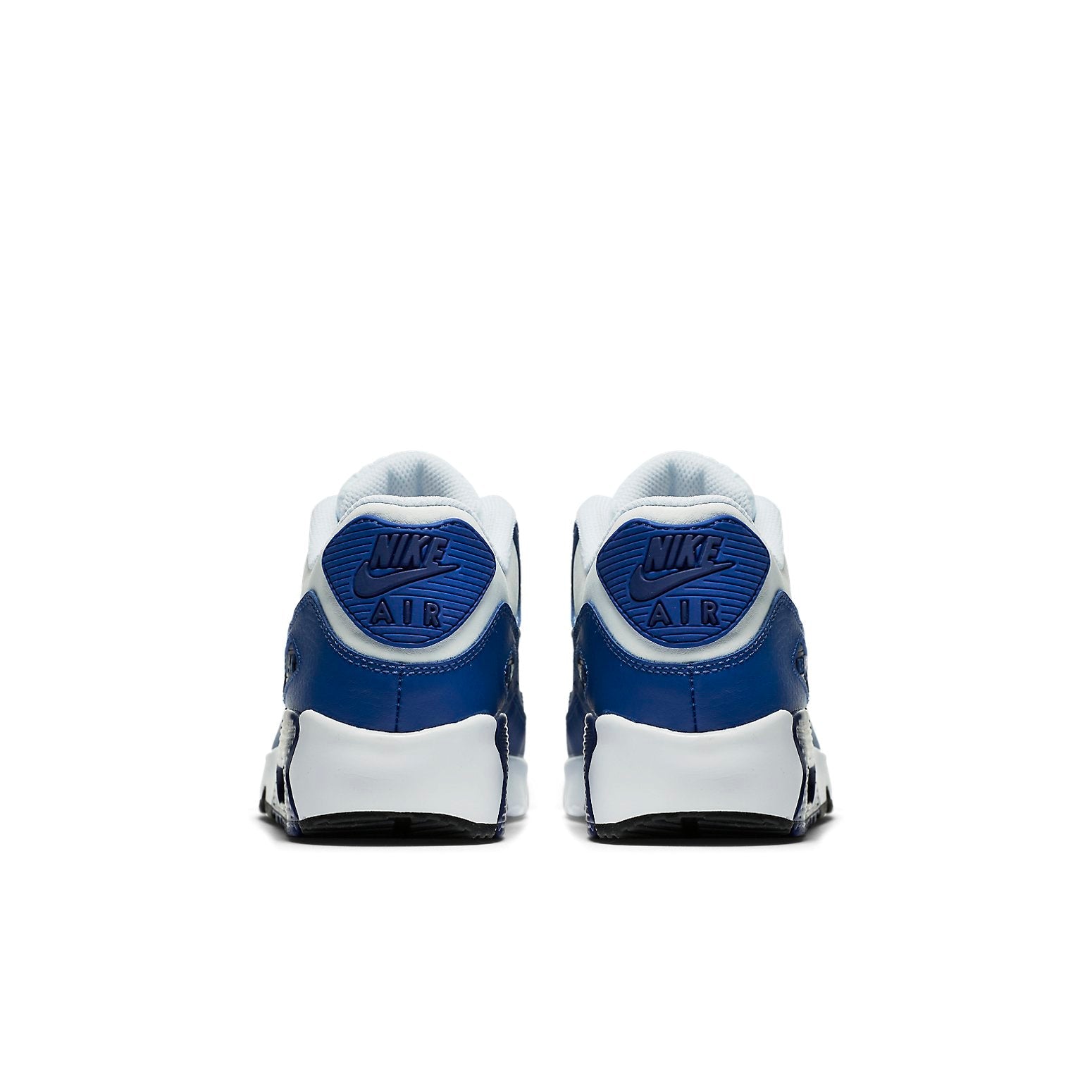 (GS) Nike Air Max 90 LTR Leather Low-Top White/Blue 833412-105