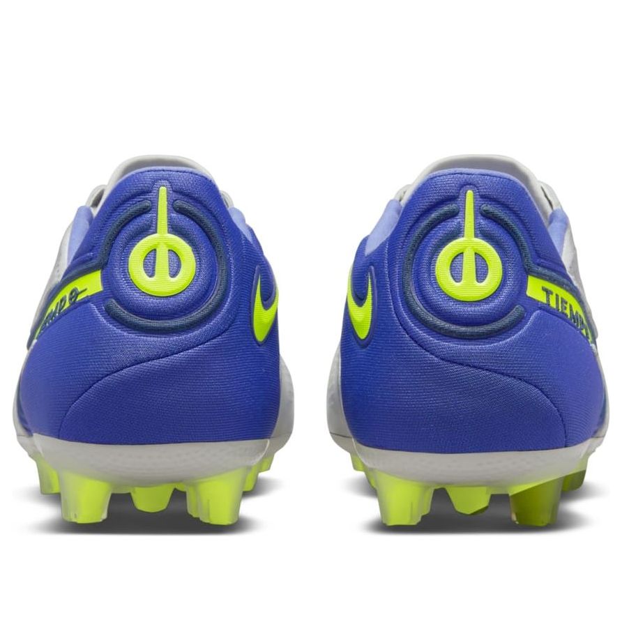 Nike Tiempo Legend 9 Elite HG Hard Ground Low-Top Soccer Shoes Grey/Blue/Green DB0823-075