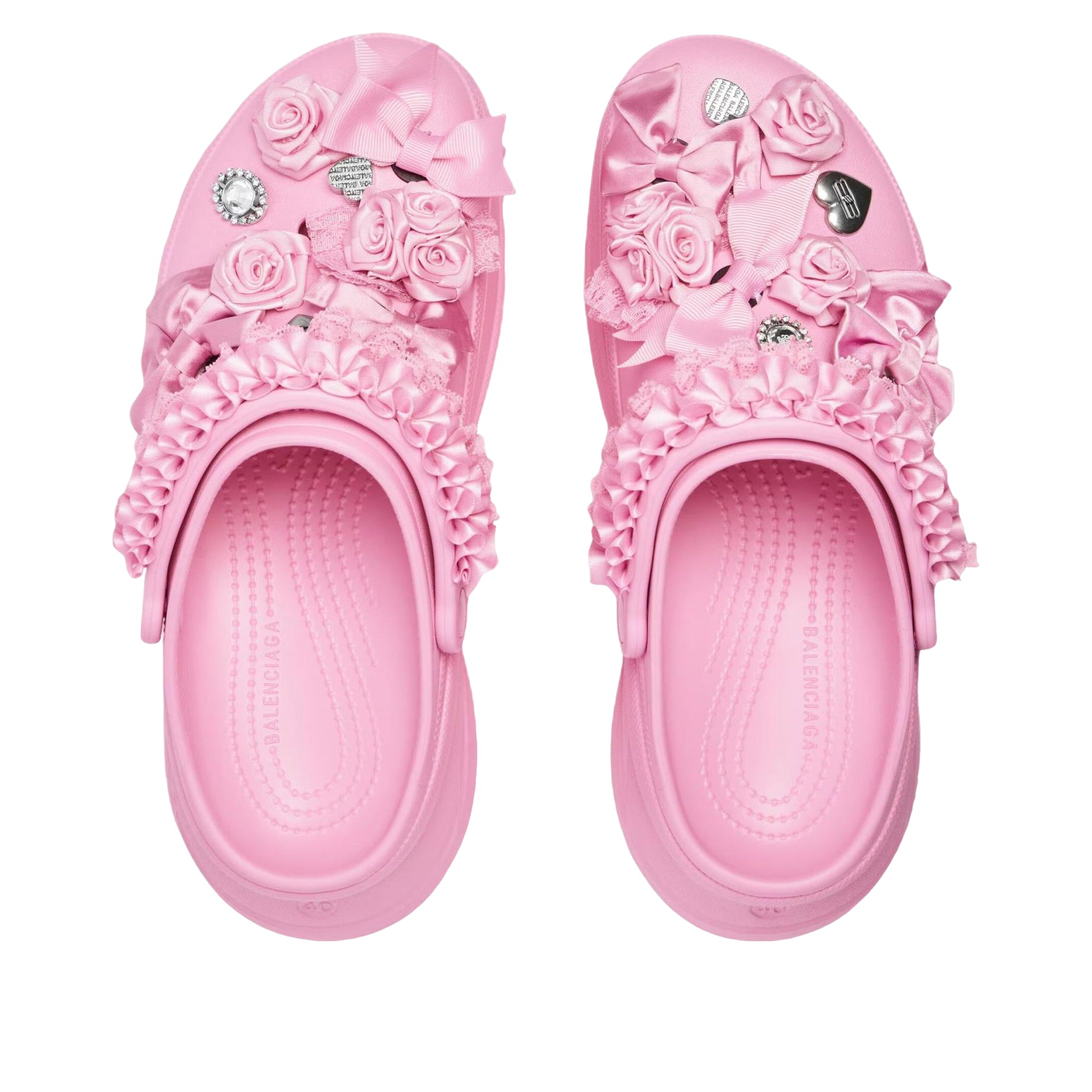 (WMNS) Balenciaga x Crocs Mule Jibbitz 'Light Pink' 720762W0FPA5108