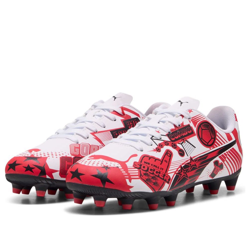 (GS) PUMA x Christian Pulisic Ultra Legacy FG/AG 'Allover Print - White Red Black' 108775-05