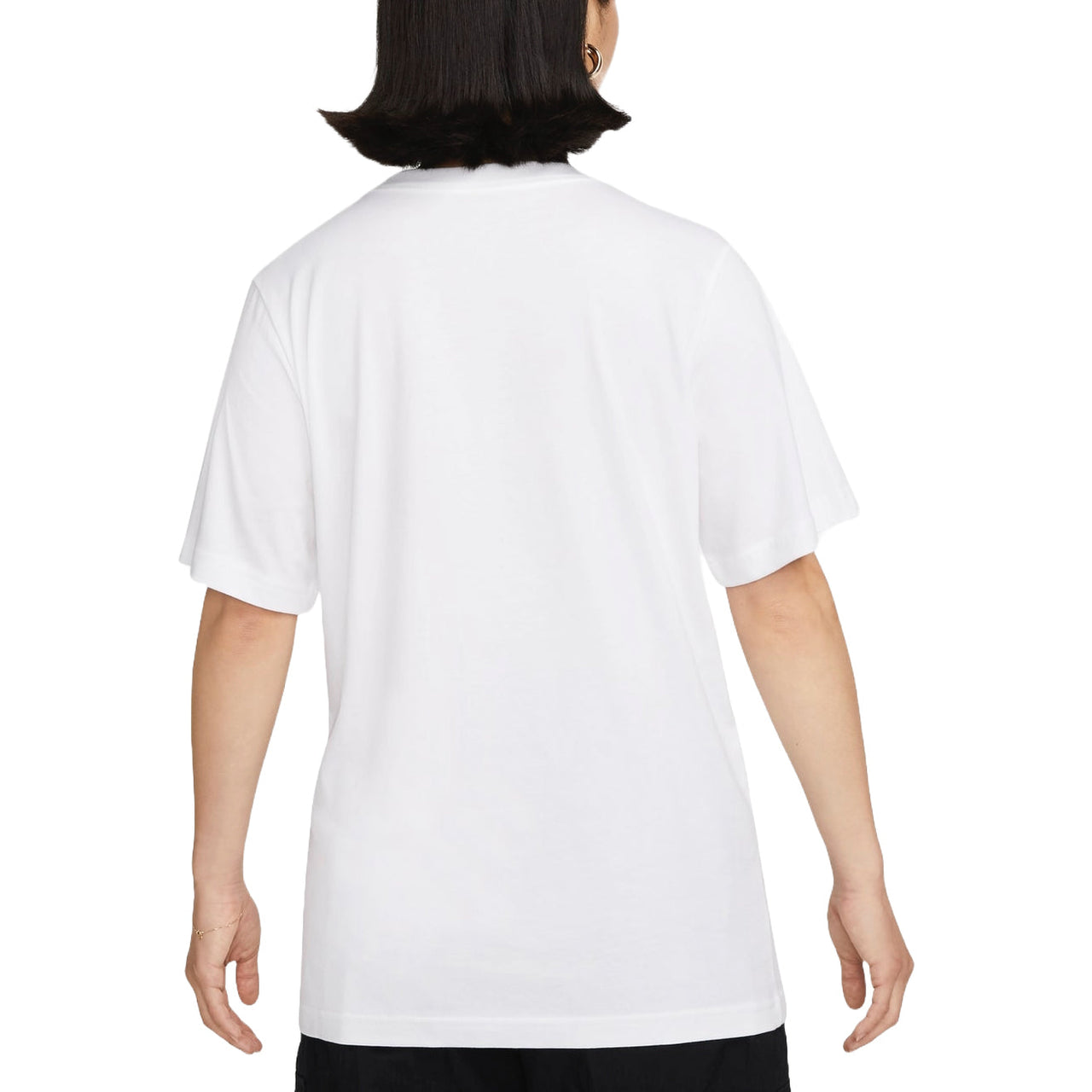 (WMNS) Nike Sportswear Small Swoosh T-shirt Asia Sizing 'White' FD4150-100