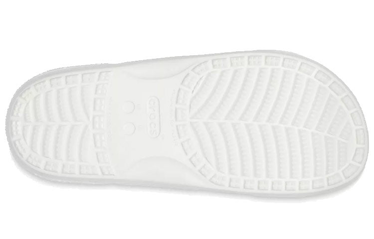 (WMNS) Crocs Classic Tropical Outdoor Flat Heel Sports Slippers White Green 207183-94S