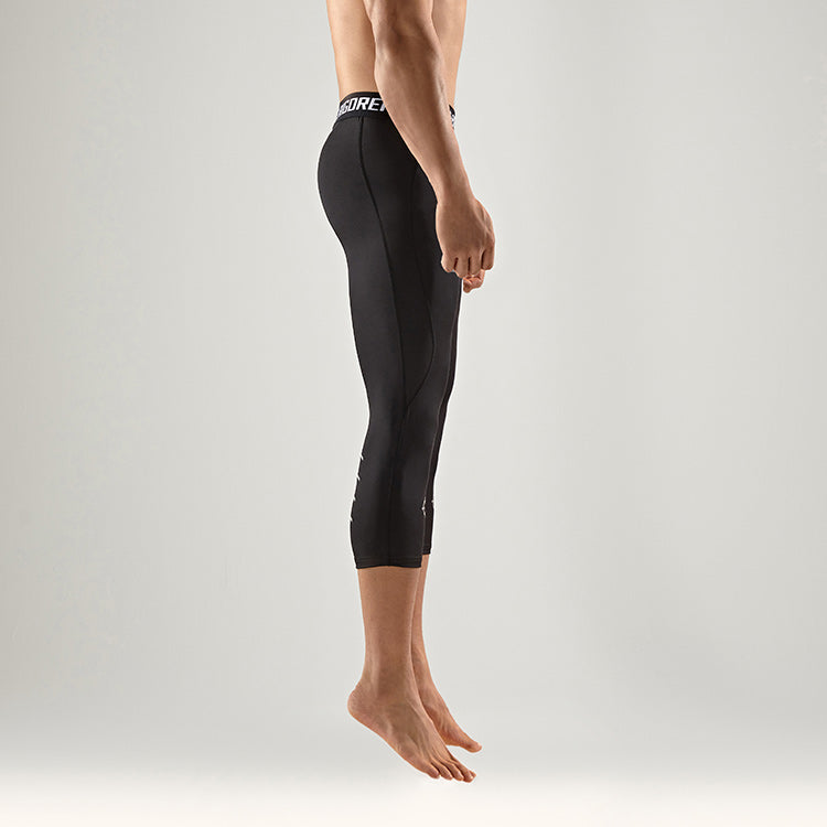 Rigorer Compression Leggings 3/4 with Reflective Print 'Black White' Z119111402