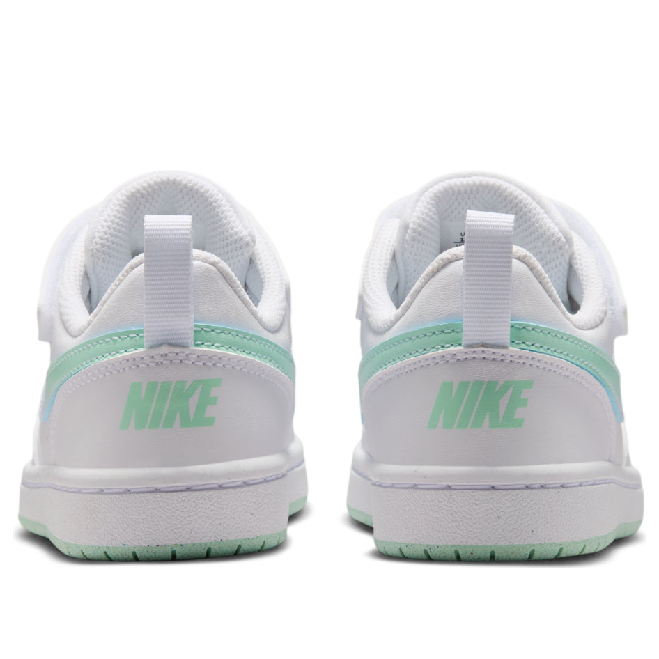 (PS) Nike Court Borough Low 'White Arctic Green Football Grey' IQ6527-100