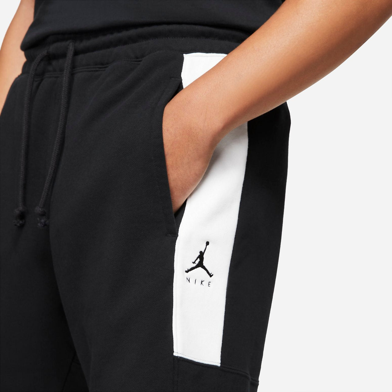 Air Jordan Jumpman Logo Fleece Shorts 'Black White' DA7205-010