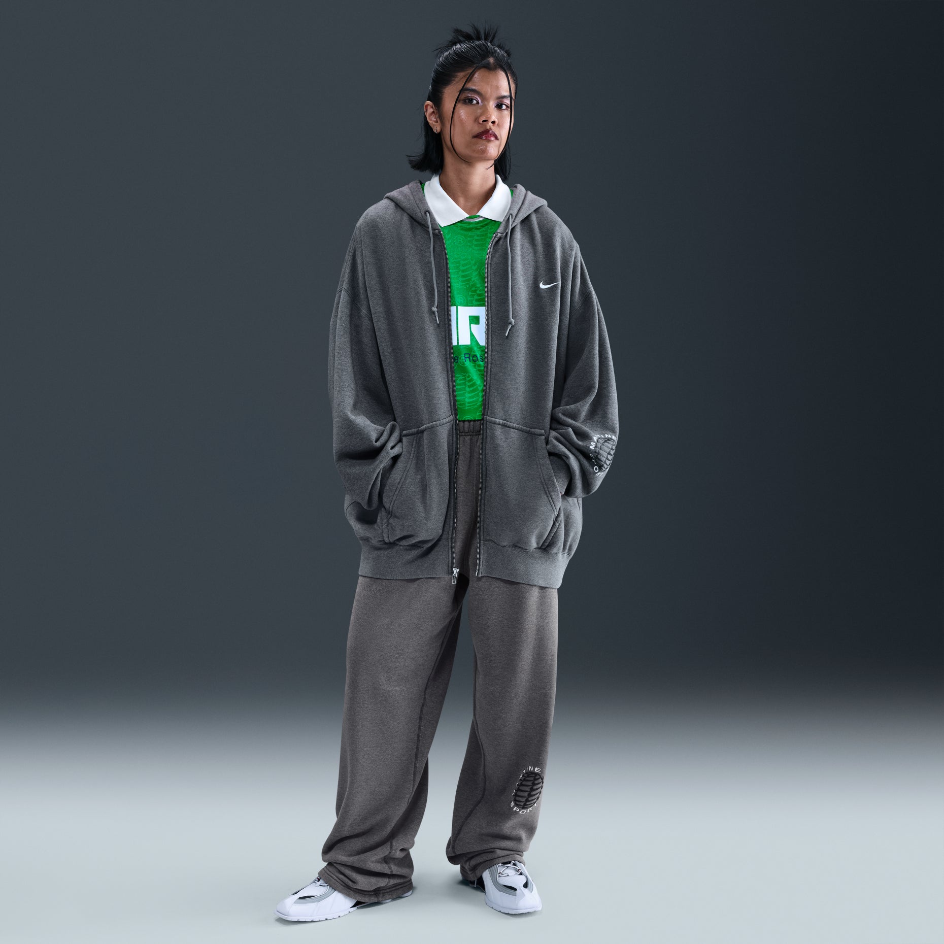 Nike x Martine Rose Full-zip Hoodie 'Grey' HM9029-002