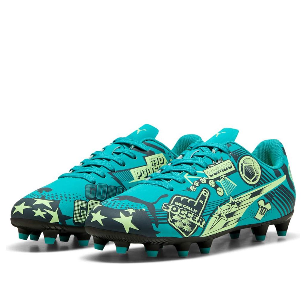 (GS) PUMA Christian Pulisic x Ultra Legacy FG/AG 'Allover Print - Deep Aqua' 108775-03