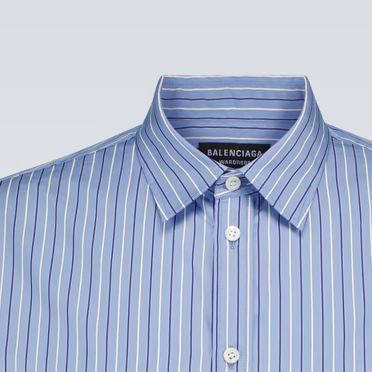 Balenciaga Shirt 'Blue' 642262TIMO14841