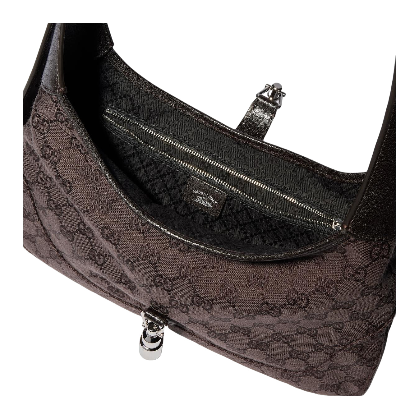 (WMNS) Gucci Jackie 1961 Medium Shoulder Bag 'Brown' 863136-FAFV4-2543