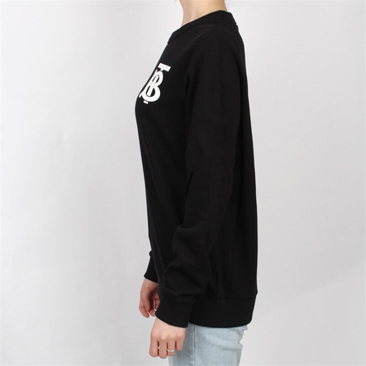 (WMNS) Burberry SS21 TB Pattern Pullover Hoodie Black 8024346A1189