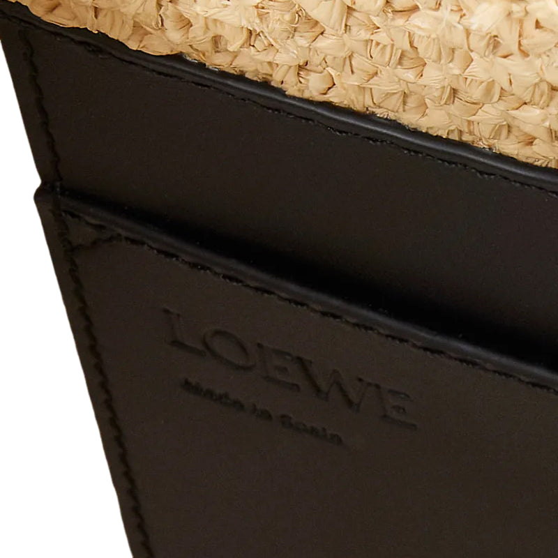 (WMNS) Loewe Small Punch Hole Hobo 'Natural Black' A914W86X01-2165