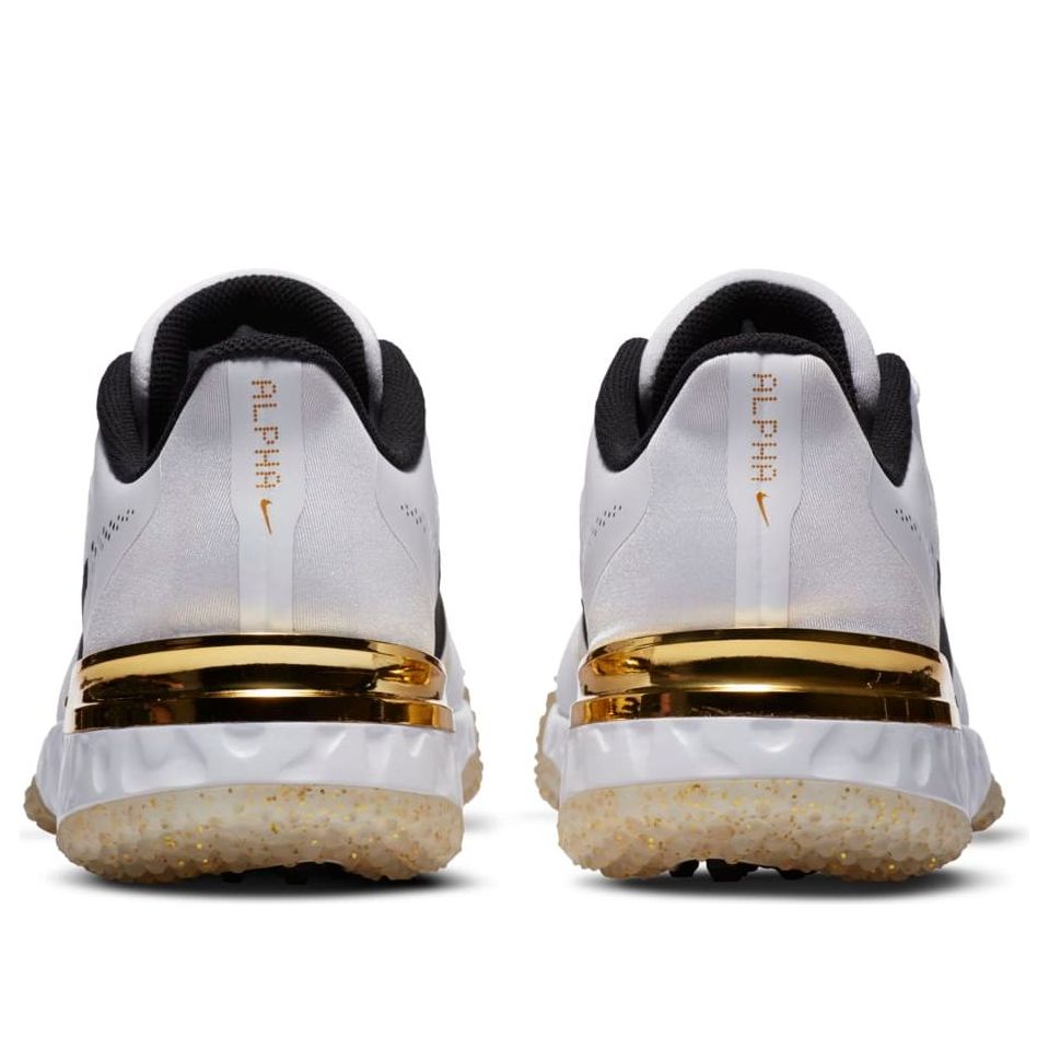 Nike Alpha Huarache Elite 3 Turf Premium 'White Metallic Vivid Gold'' CV3561-101