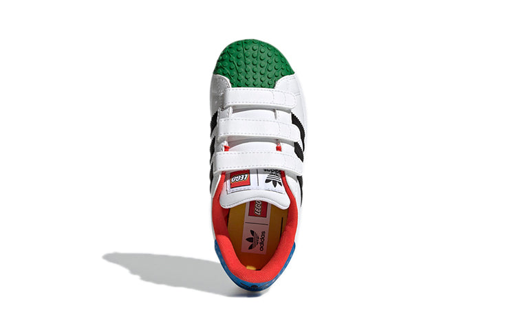 (PS) adidas LEGO x Superstar CF J 'White Yellow Green' H03964