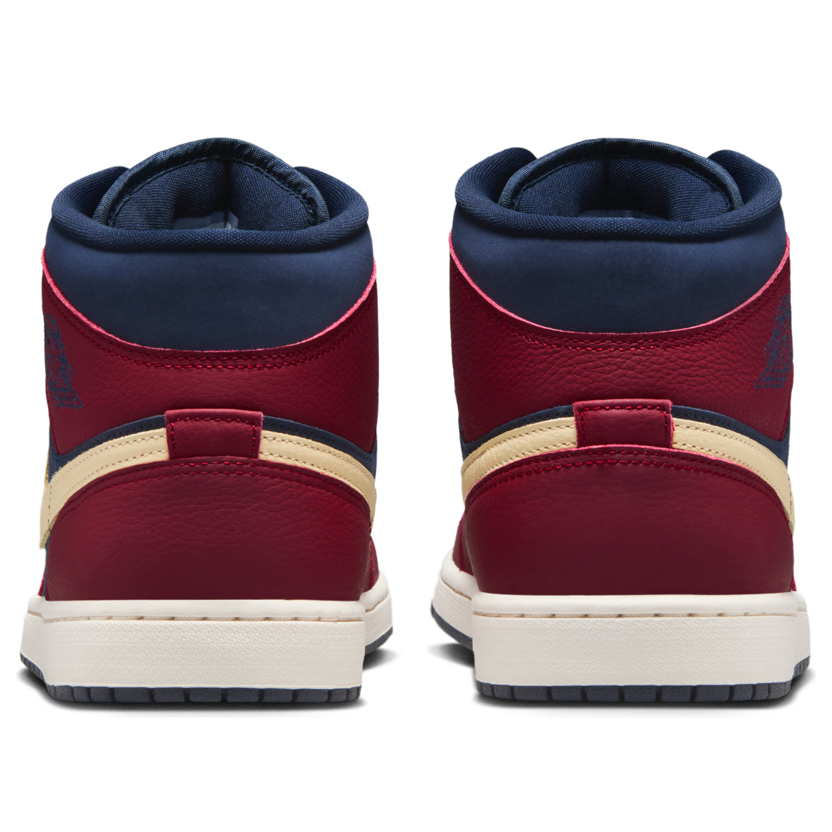 Air Jordan 1 Mid 'Team Red Obsidian' IO7449-600