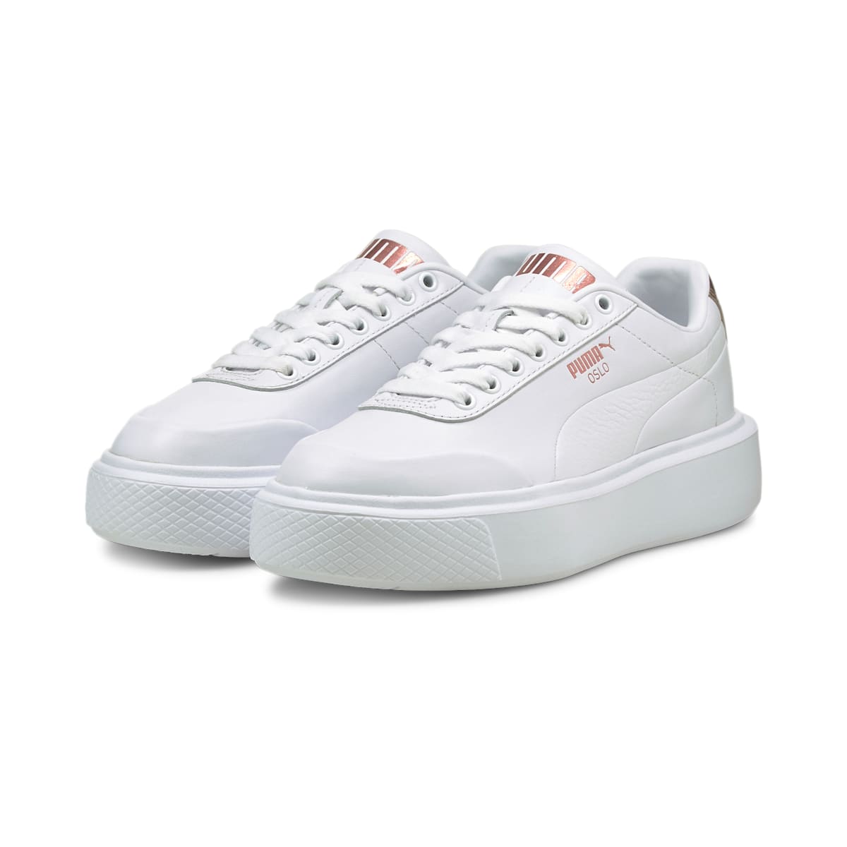 (WMNS) PUMA Oslo Maja Clean Metal 'White Ros -Gold' 382783-02