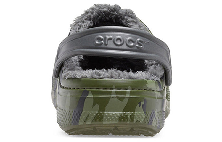 Crocs Baya Lined Clog Printing Fleece Lined Unisex Camouflage Slippers 205975-97G