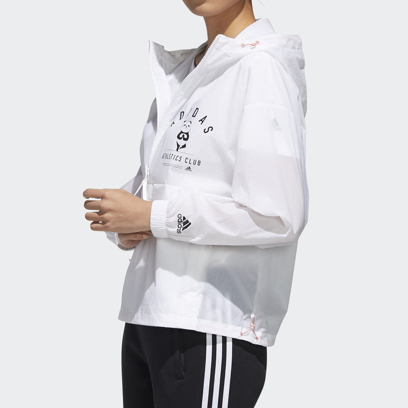 (WMNS) adidas PANDA ANORAK Sports Jacket White GL5630
