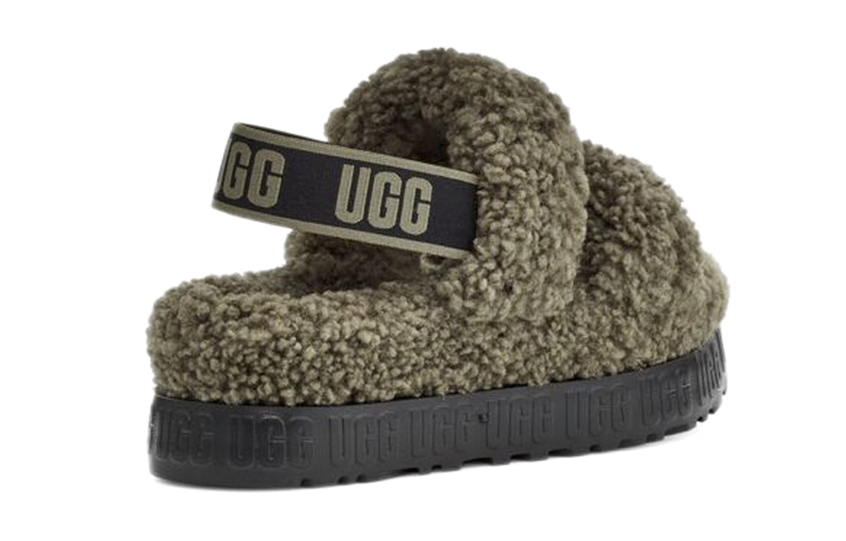 (WMNS) UGG Fluff 'Olive Green' 1120876-BTOL