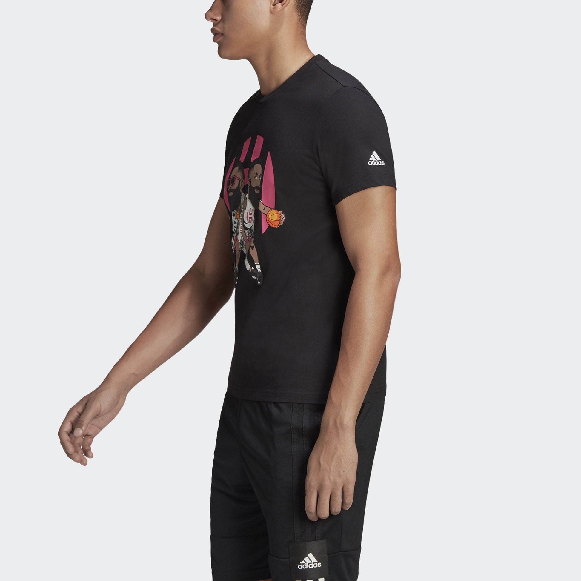 adidas HRDN GEEK UP Series Basketball Short Sleeve Black DX6930