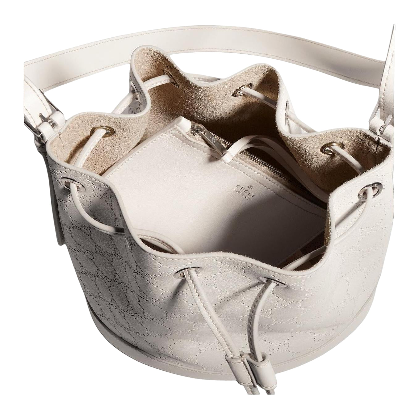 (WMNS) Gucci Venice Small Bucket Bag 'White' A002GW-AAG3G-9214