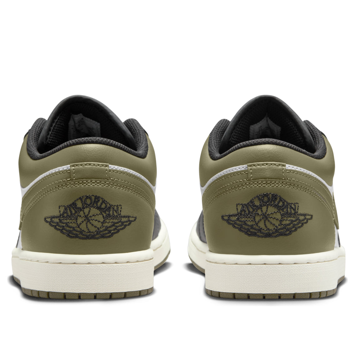 Air Jordan 1 Low 'Black White Medium Olive' 553558-092