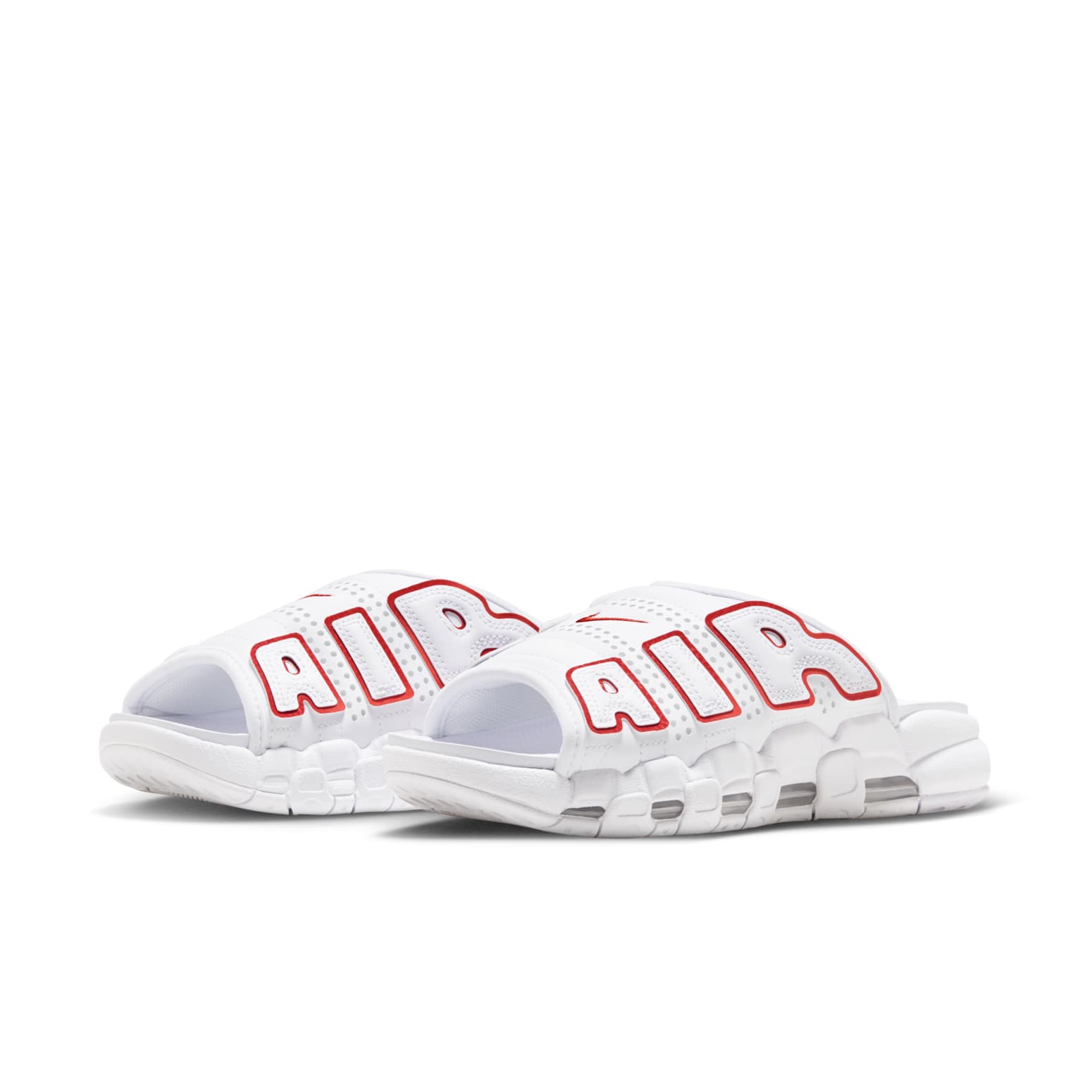 (WMNS) Nike Air More Uptempo 'White Red' FD9885-100