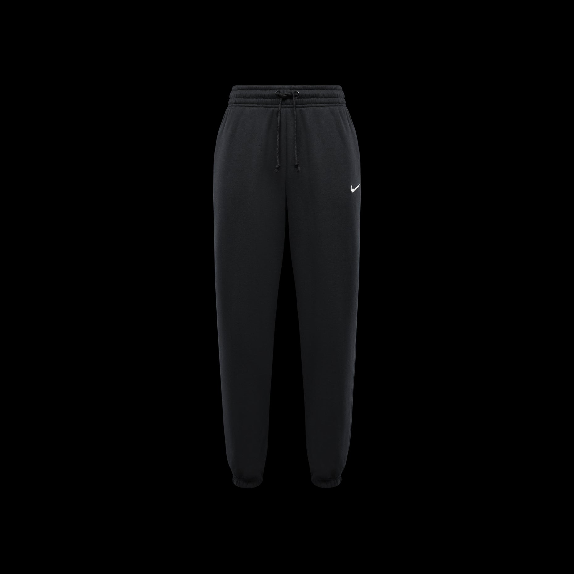 (WMNS) Nike Sportswear Phoenix Fleece High Waisted Oversized Sweatpants Asia Sizing 'Black' FZ5997-010