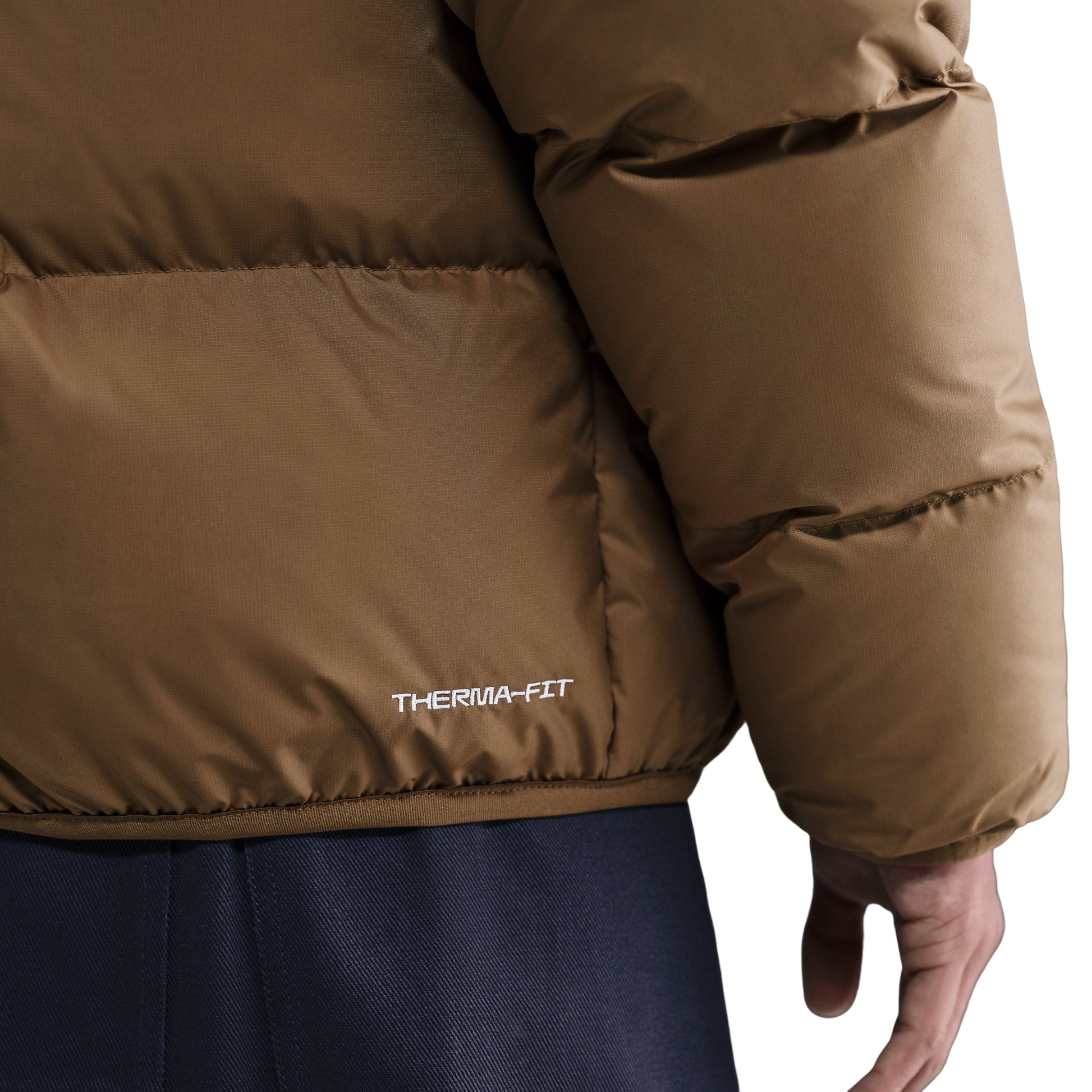 Nike Sportswear Club Therma-FIT Puffer Jacket 'Mosswood Brown White' IB2976-235