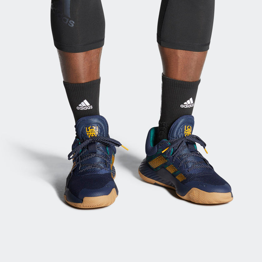 adidas D.O.N. Issue #1 GCA 'Navy Green Yellow' FV5596