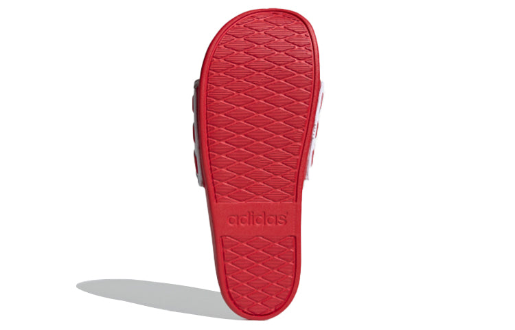 adidas neo Adilette Comfort Adj Yellow Crossover Red White Unisex Slippers 'Red White' FY3040