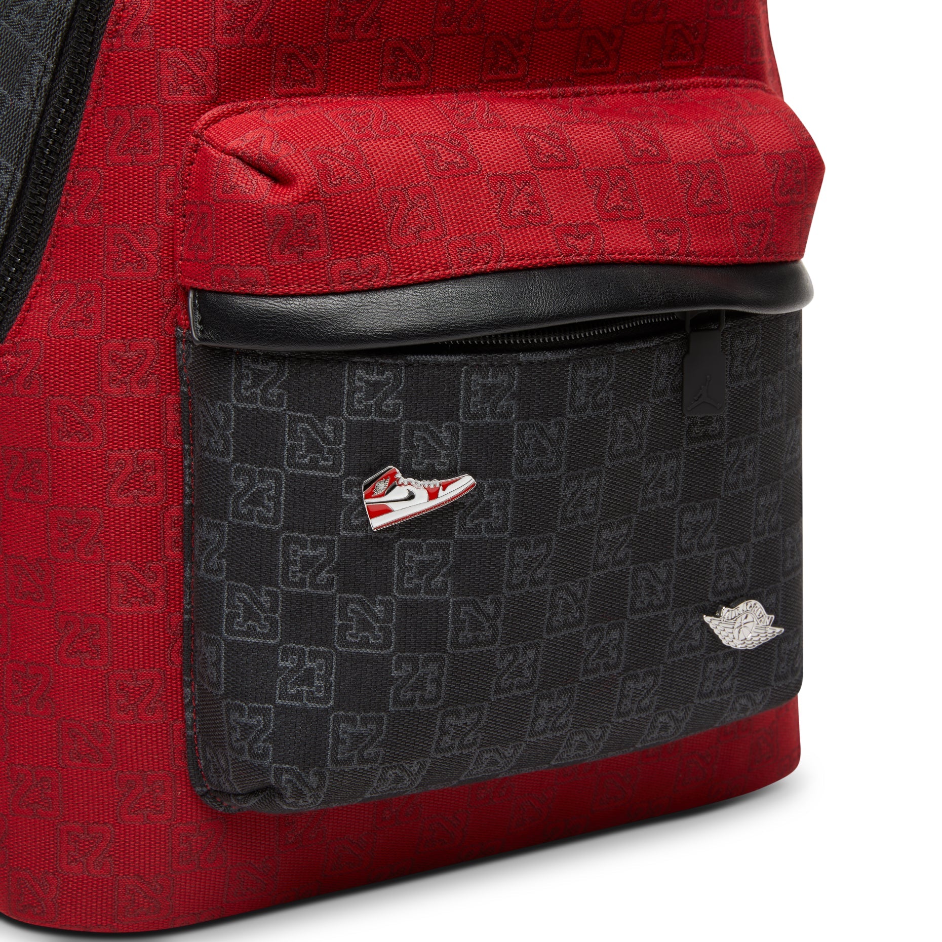 Jordan Monogram Backpack 20L 'Black Red' FJ6784-636