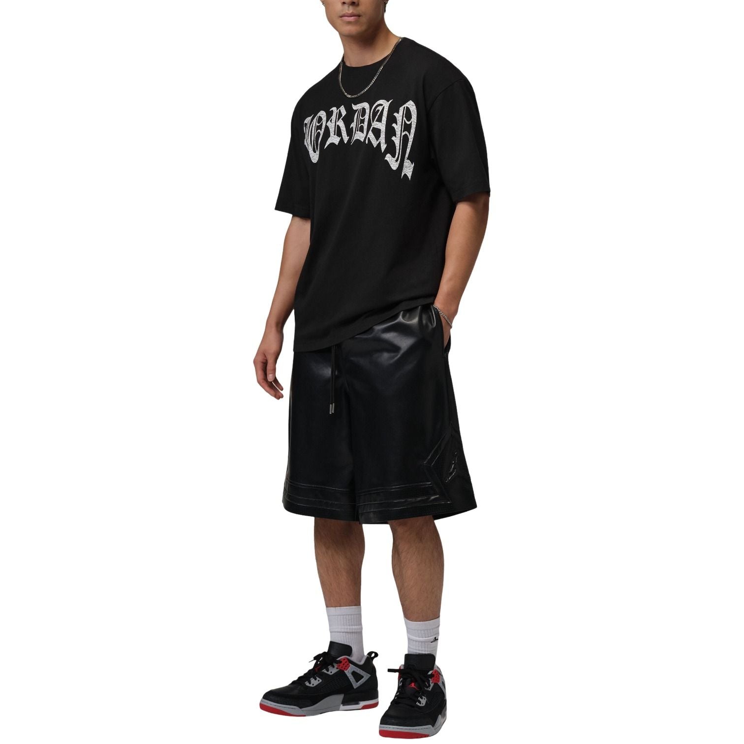 Jordan Brooklyn T-Shirt 'Black White' IO0019-010