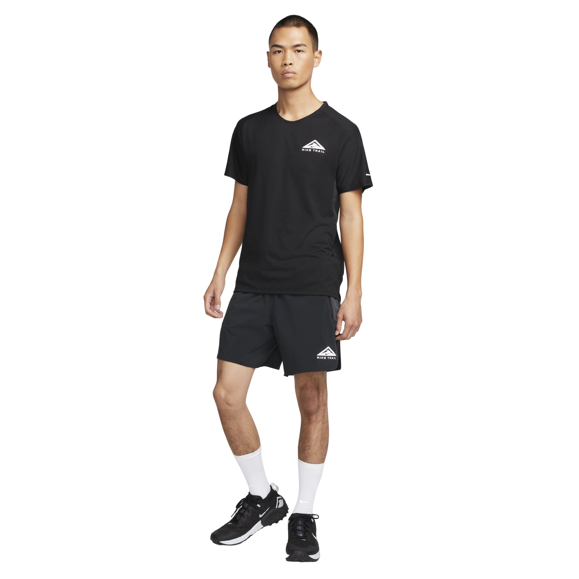 Nike Dri-FIT Trail Solar Chase Short-Sleeve Trail Running Top 'Black' DV9306-010