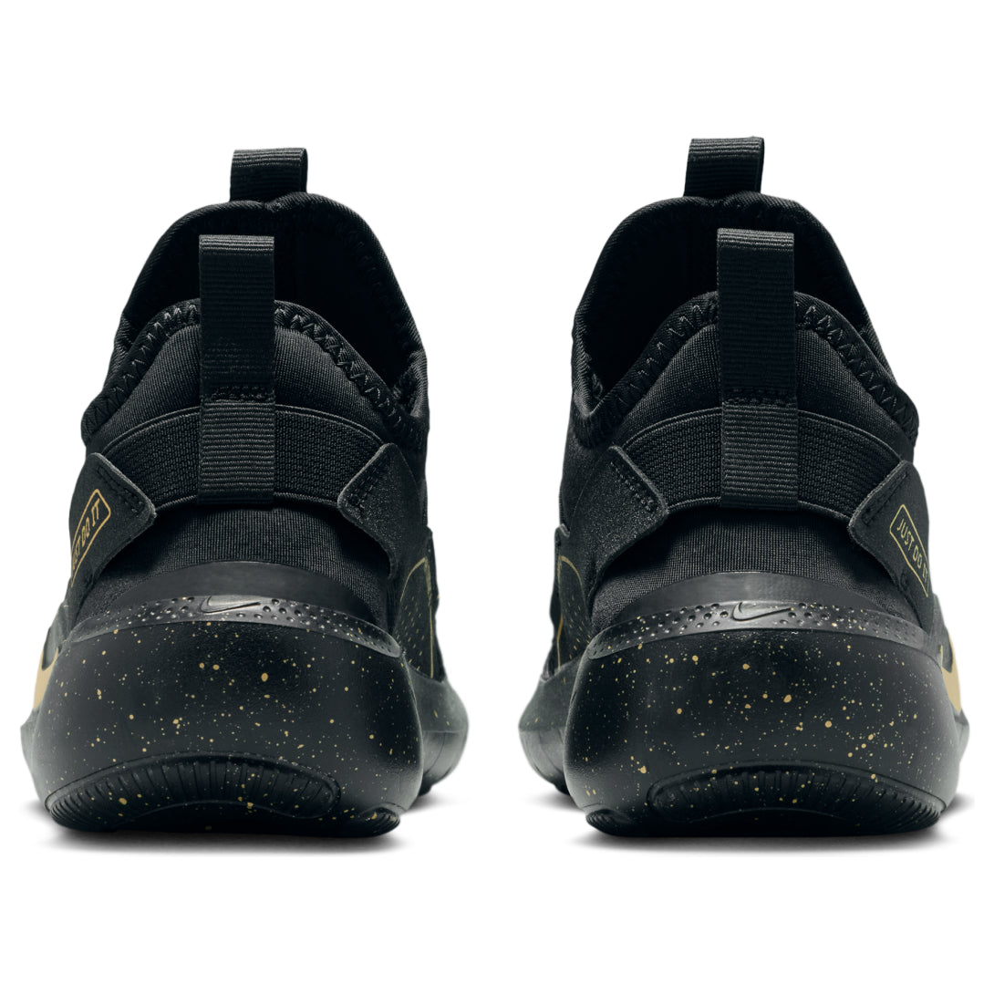 (GS) Nike Flex Runner 4 'Black Metallic Gold' IM6737-001