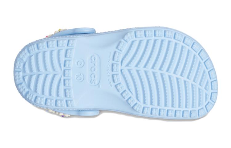 (GS) Crocs Daisy Chain Classic Clog 'Blue Calcite' 209065-4NS