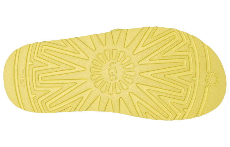 (WMNS) UGG Laton Slide Thick Sole Slipper Yellow 1110110-MRT