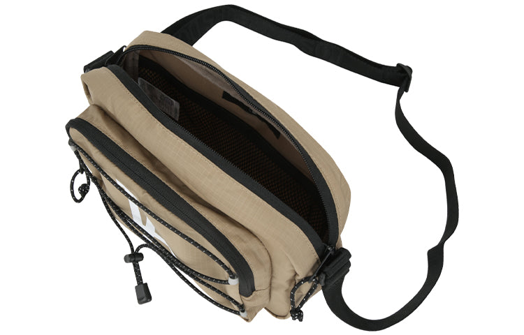 MLB String Drawstring Series LA Los Angeles Dodgers Logo Shoulder Messenger Bag fanny pack Cargo Khaki 32BGD4011-07B