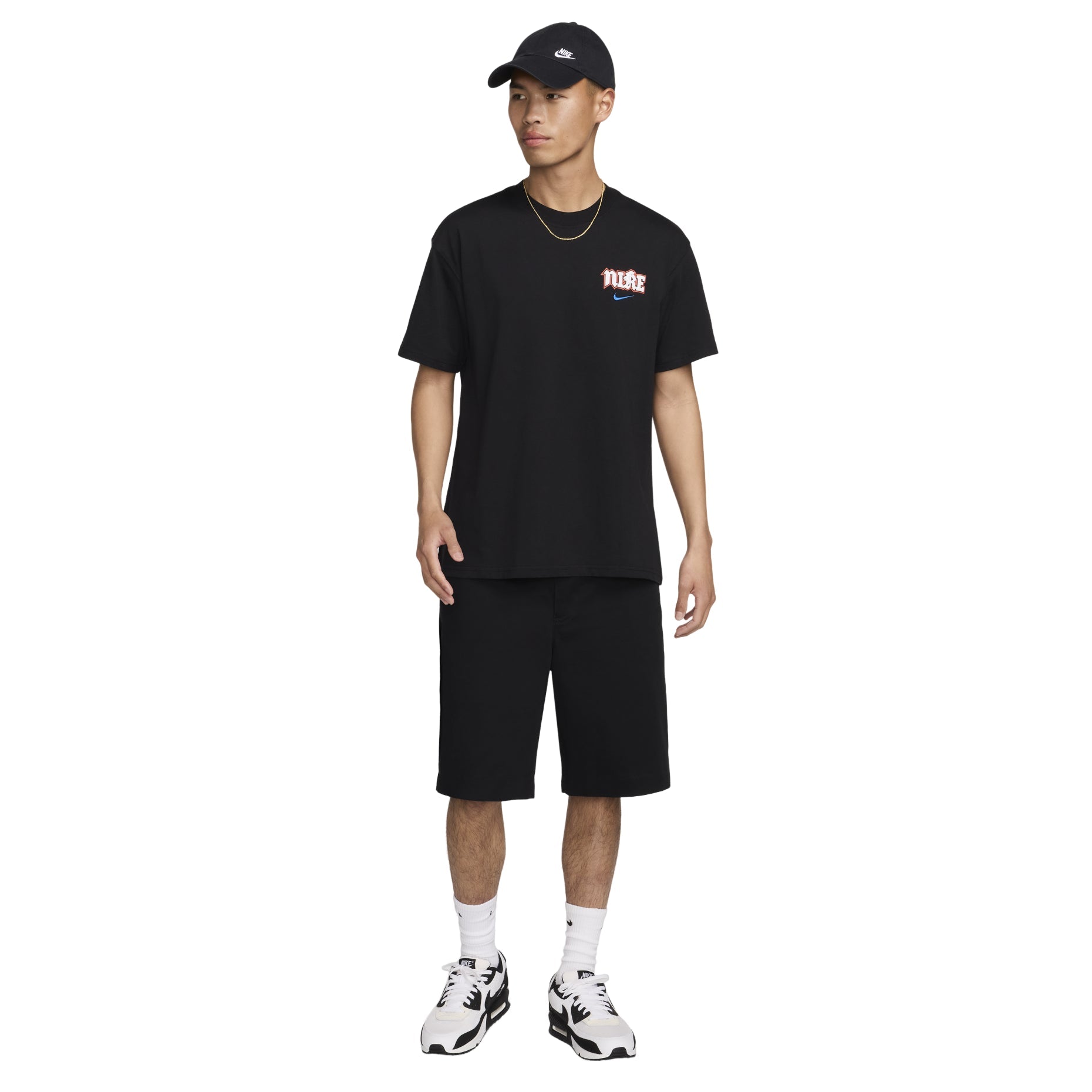 Nike Sportswear Max90 T-Shirt Asia Sizing 'Black' FZ5386-010