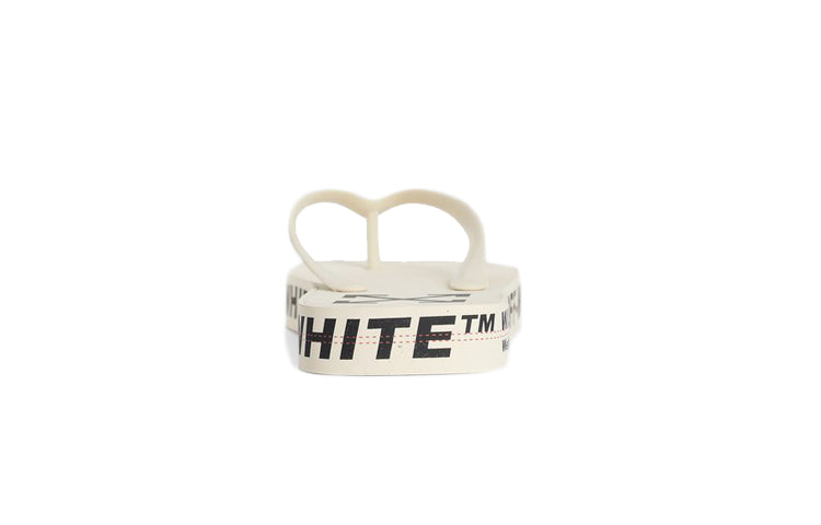 Off-White Beach Alphabet Thick Sole White Flip-Flops OMIA131R20D270014800