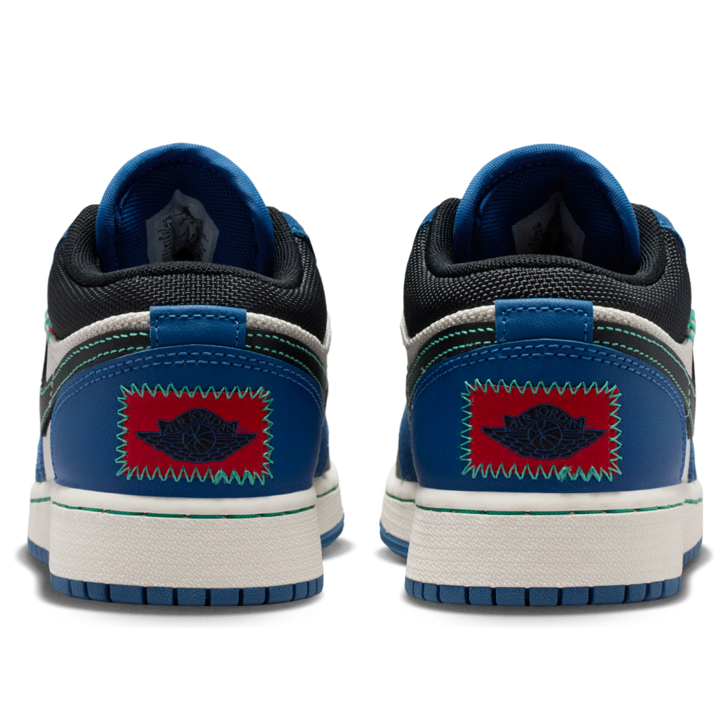 (GS) Air Jordan 1 Low SE 'True Blue Red Kinetic Green' IO2062-400